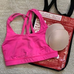 Lululemon Energy Bra Medium Support Fushia Pink 4